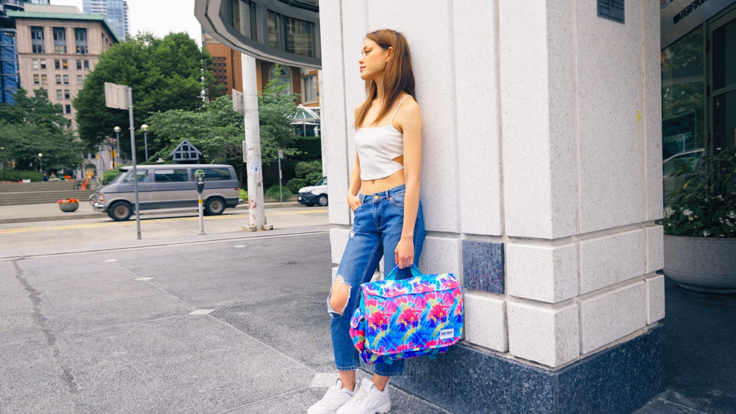 Jworld backpack lifestyle product video for travel gear and everyday carry ecommerce listings